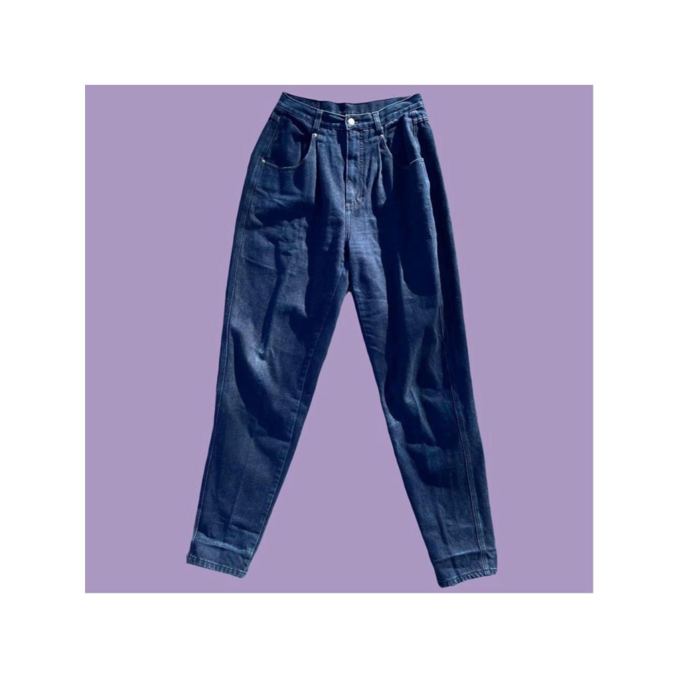 Vintage 90s Dark Wash Brittania High Waist Mom Jeans Size 8 Tall